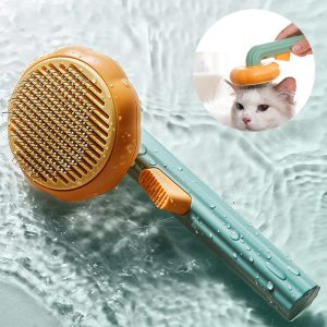 Self-Clean SteelGroom – Hand-held Pet Comb Brush